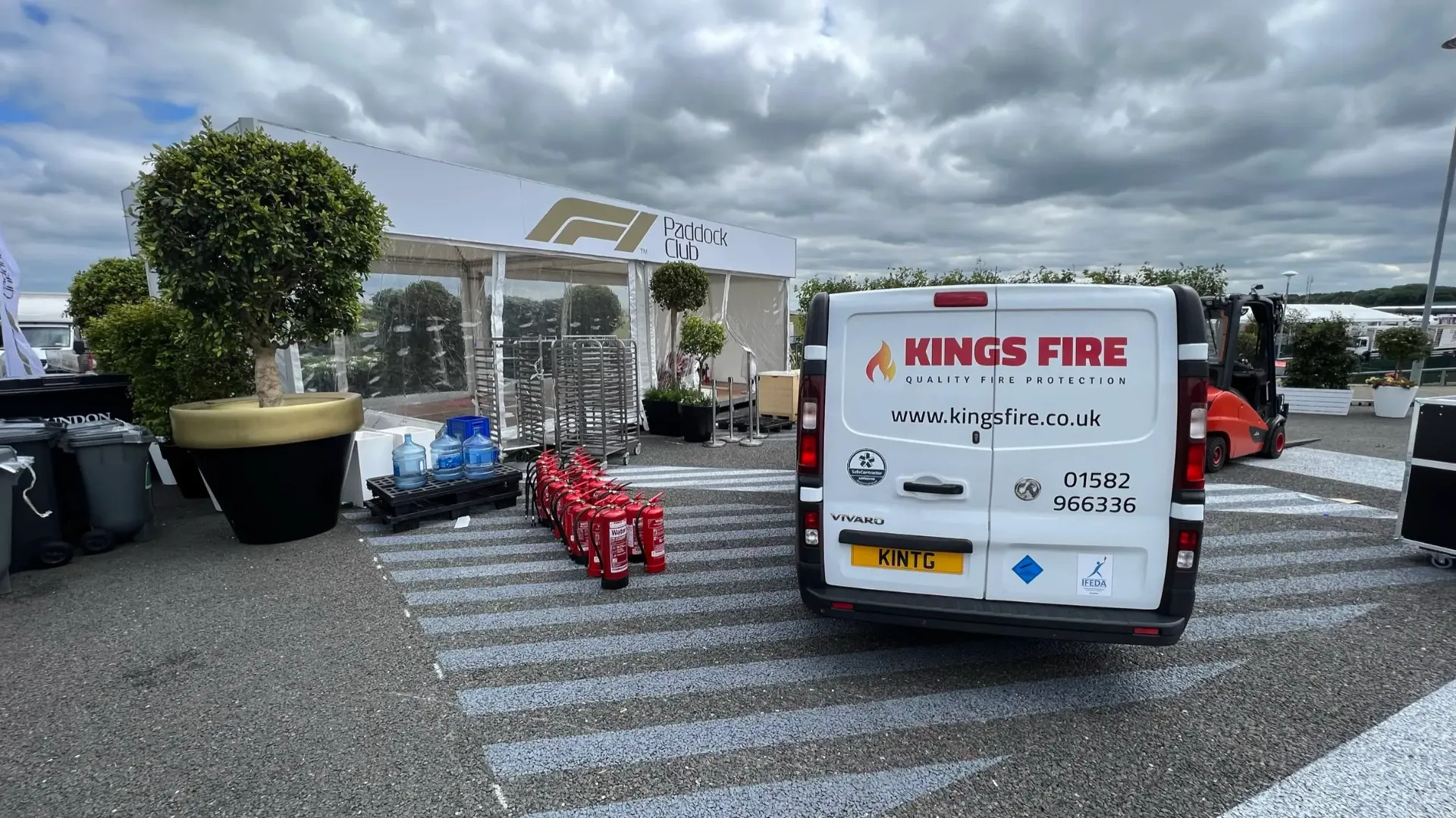 Fire Extinguisher hire for Formula 1 at Silverstone in 2022
