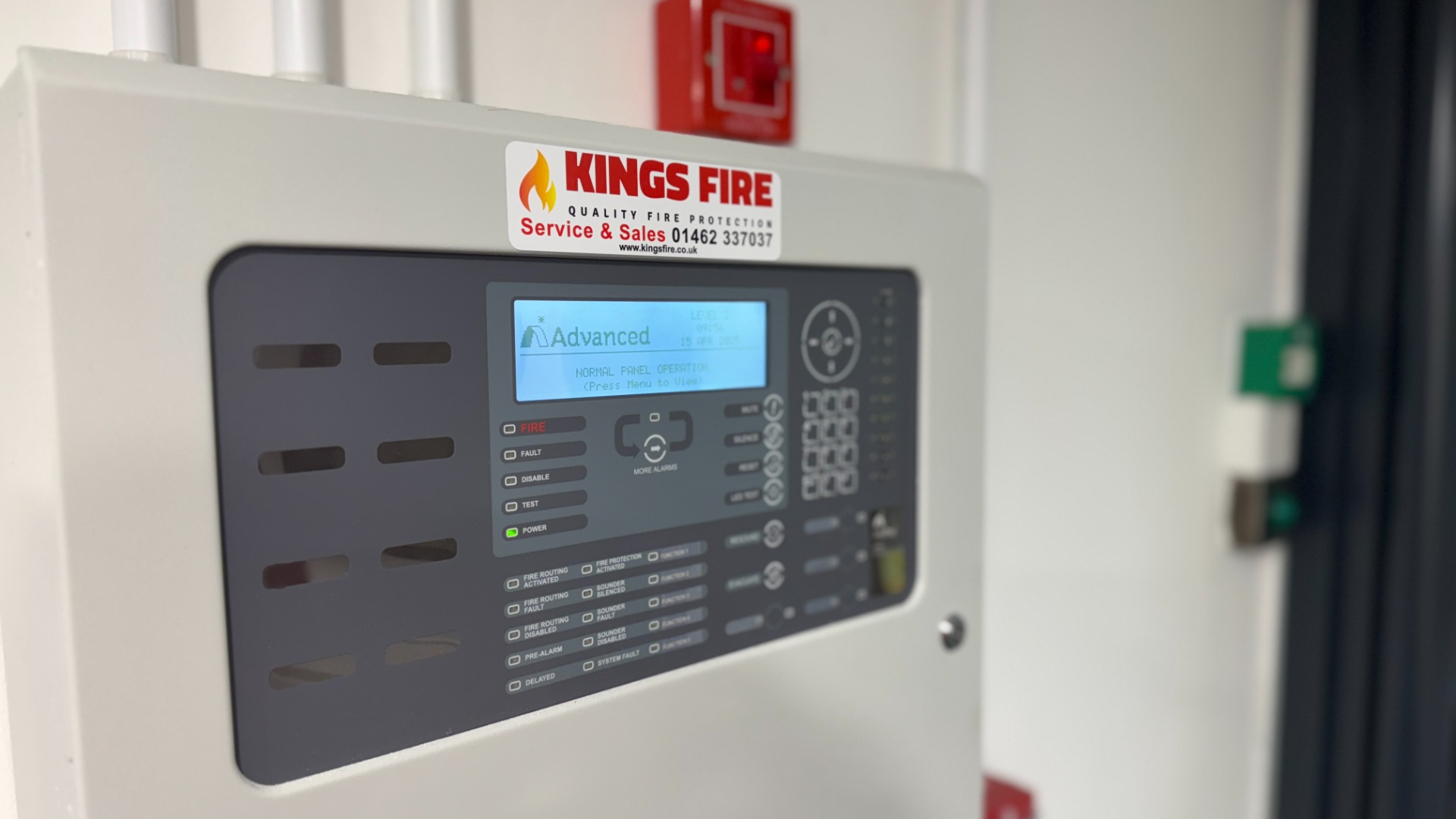 Warehouse fire alarm testing by Kings Fire