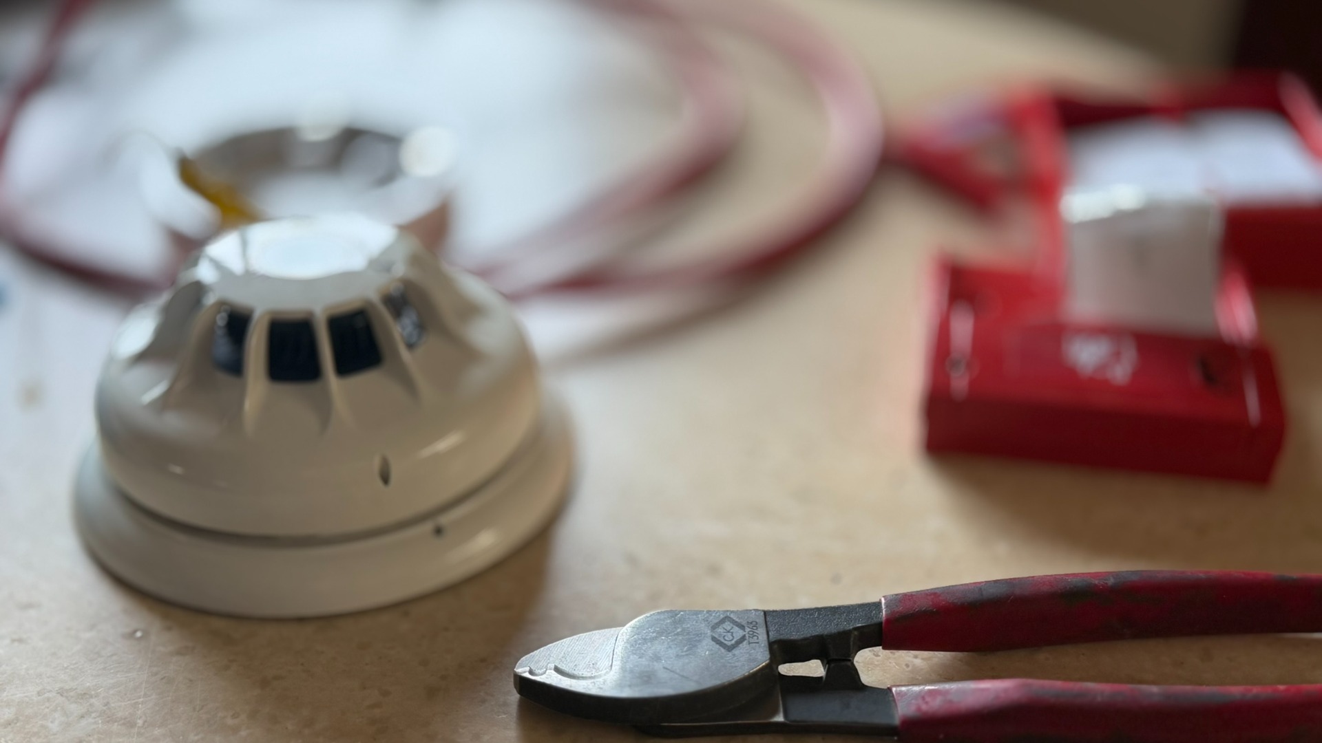 Smoke detector upgrading and fire alarm remedial work.
