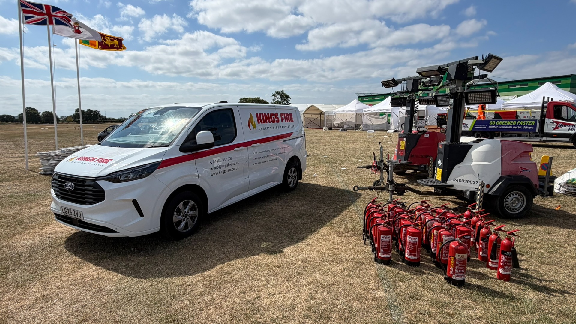 Kings Fire extinguisher hire for events and productions in Watford